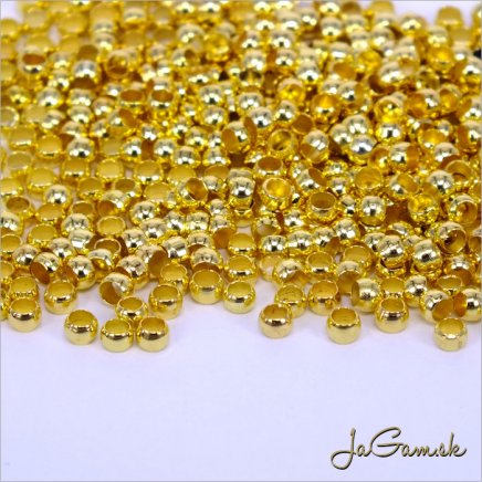 Zatláčaci rokajl 2,5 mm zlatý 1 g (1251)